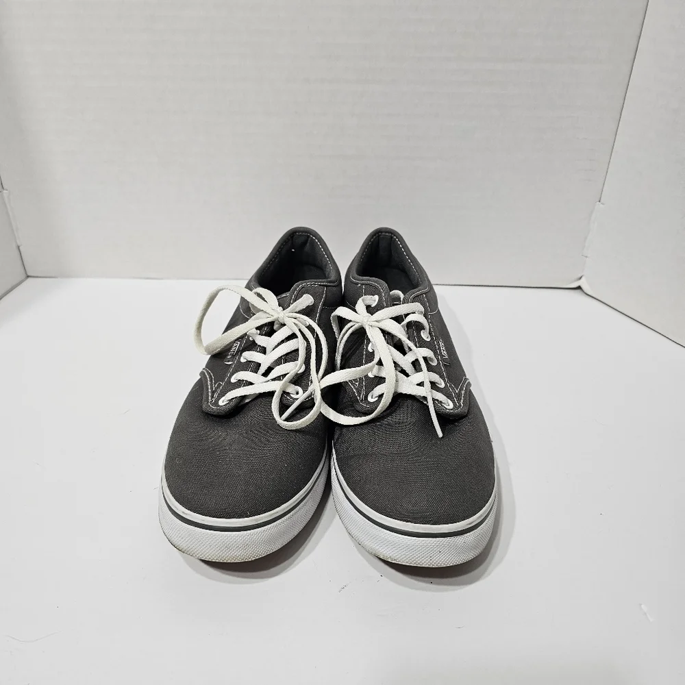 Vans Women's sz 9 Gray Canvas Uppers Lace Up